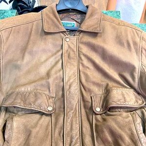 Vintage thick leather jacket